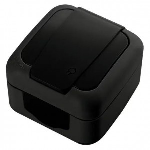 Розетка 1на з/з IP54 Palmiye VIKO (Чорний)