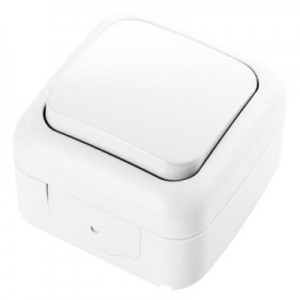 Вимикач 1кл. IP54 Palmiye (Білий) VIKO