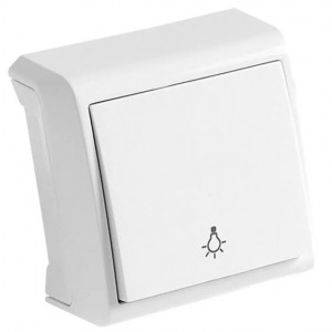 Вимикач 1кл. IP54 Palmiye VIKO (Чорний)