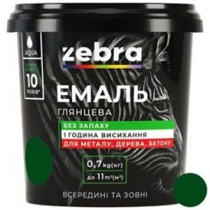 ZEBRA Емаль акрилова №38 Темно -зелений 0,7кг