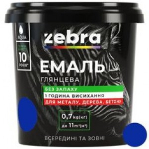 ZEBRA Емаль акрилова №48 Синій 0,7кг