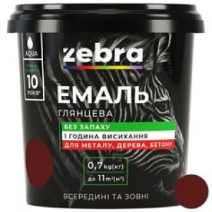 ZEBRA Емаль акрилова №76 Темно-вишневий  0,7кг