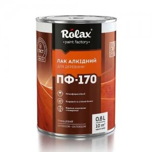 ROLAX Лак алкідний для деревини  ПФ-170 0,5л
