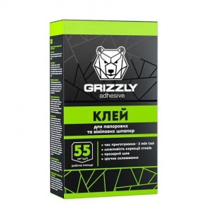 GRIZZLY Клей для шпалер, паперові та вінілові 250г