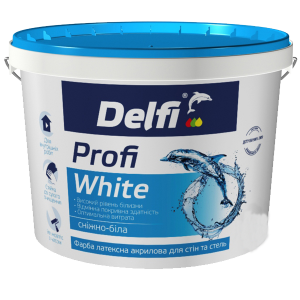 DELFI Фарба інтерєрна, акрилова 10л 14кг ProfiWhite