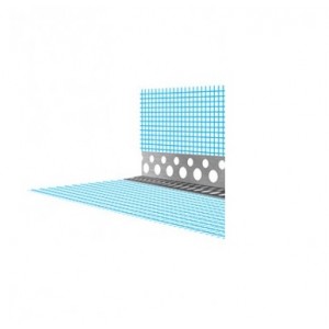 Уголок алюминиевый с сеткой 3м