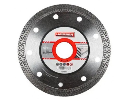 Диск алмазний 125мм EXTRA CERAMIK HAISSER
