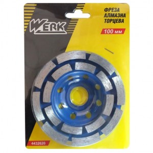 Фреза алмазна, по бетону 100х22,2 WERK