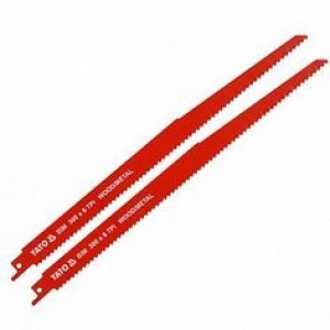 Полотна по дереву і металу, бі-металеві, до шаблевої пили 300 мм,6 зубів 2 шт YATO