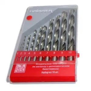 Набір сверел по металу (1-10мм)  HAISSER