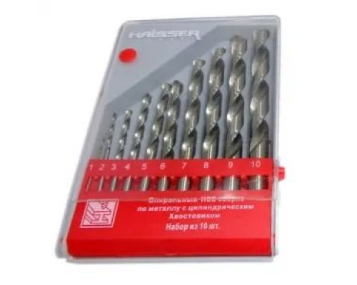 Набір сверел по металу (1-10мм)  HAISSER