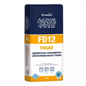 Шпаклювальна гладь Снєжка (Sniezka) Acryl-Putz FD12 Fasad, 5кг