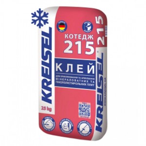 Клей для приклеювання та армування ППС та МВ плит Крайзель (Kreisel) 215 Котедж Зима, 25кг