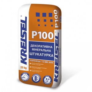 Штукатурка мінеральна "Камінцева" зерно 1,5 мм Крайзель (Kreisel) BR P100, 25 кг