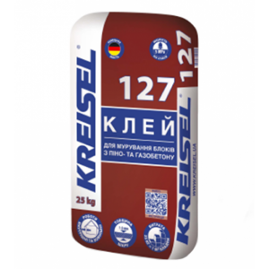 Клей для мурування блоків з піно- та газобетону 127 Крайзель (Kreisel) , 25кг