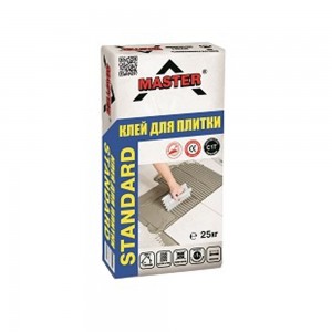 Клей для плитки для внутрішніх і зовнішніх робіт MASTER STANDARD , 25кг