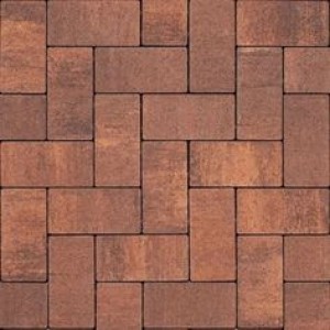 Бруківка 200х100х80 без фаски гранат