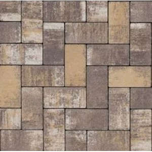 Бруківка 200х100х60 без фаски капучино