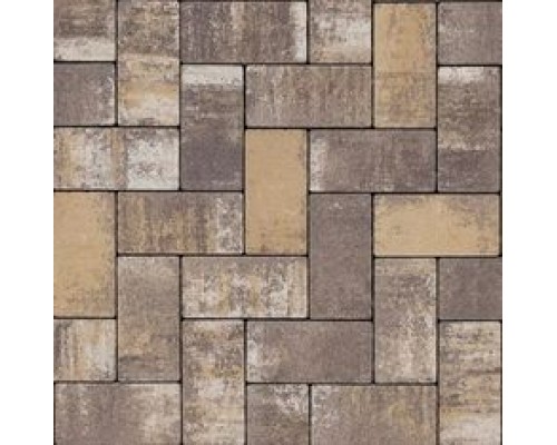 Бруківка 200х100х60 без фаски капучино